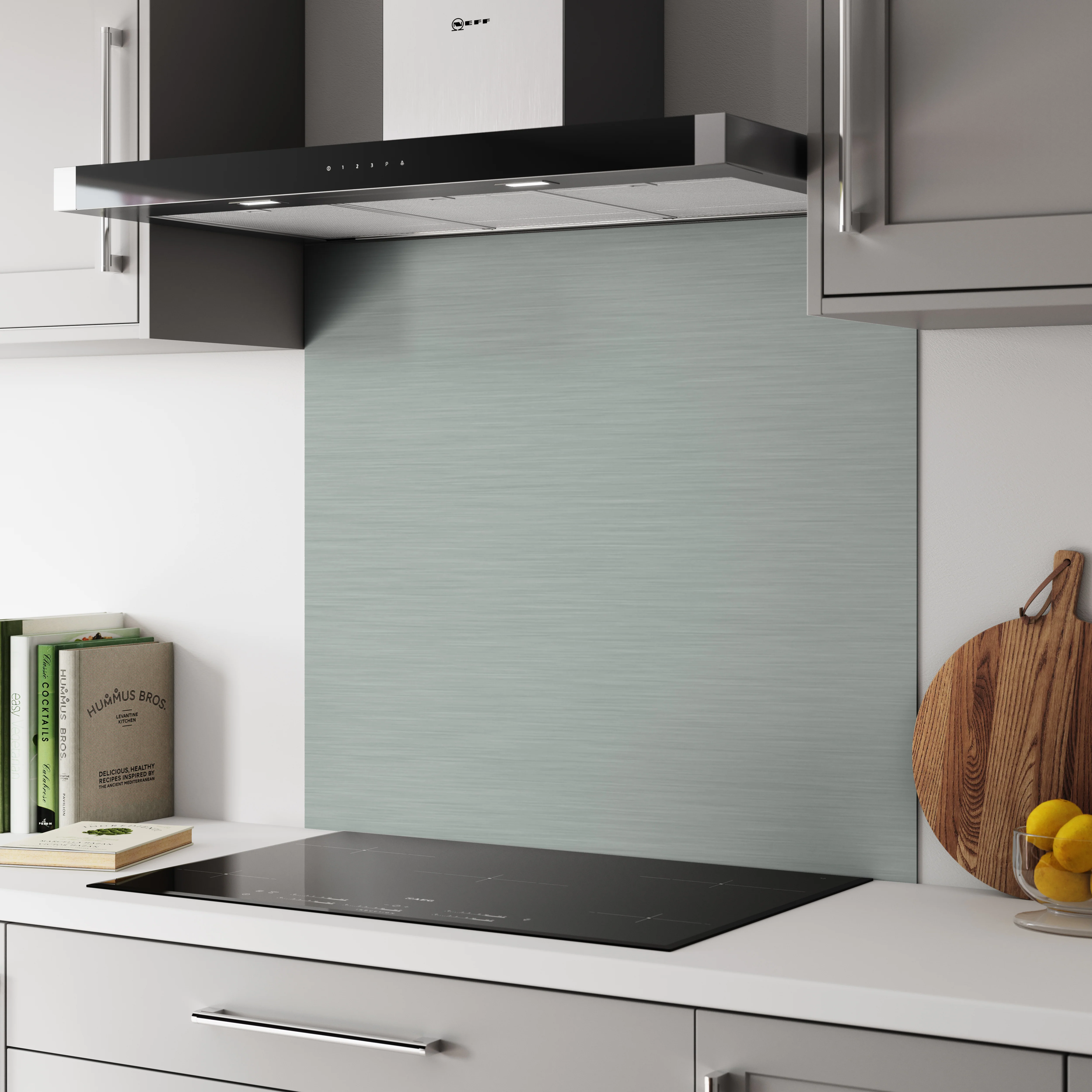 Bushboard Alloy Brushed Steel Aluminium Feature Kitchen Splashback - Image 3