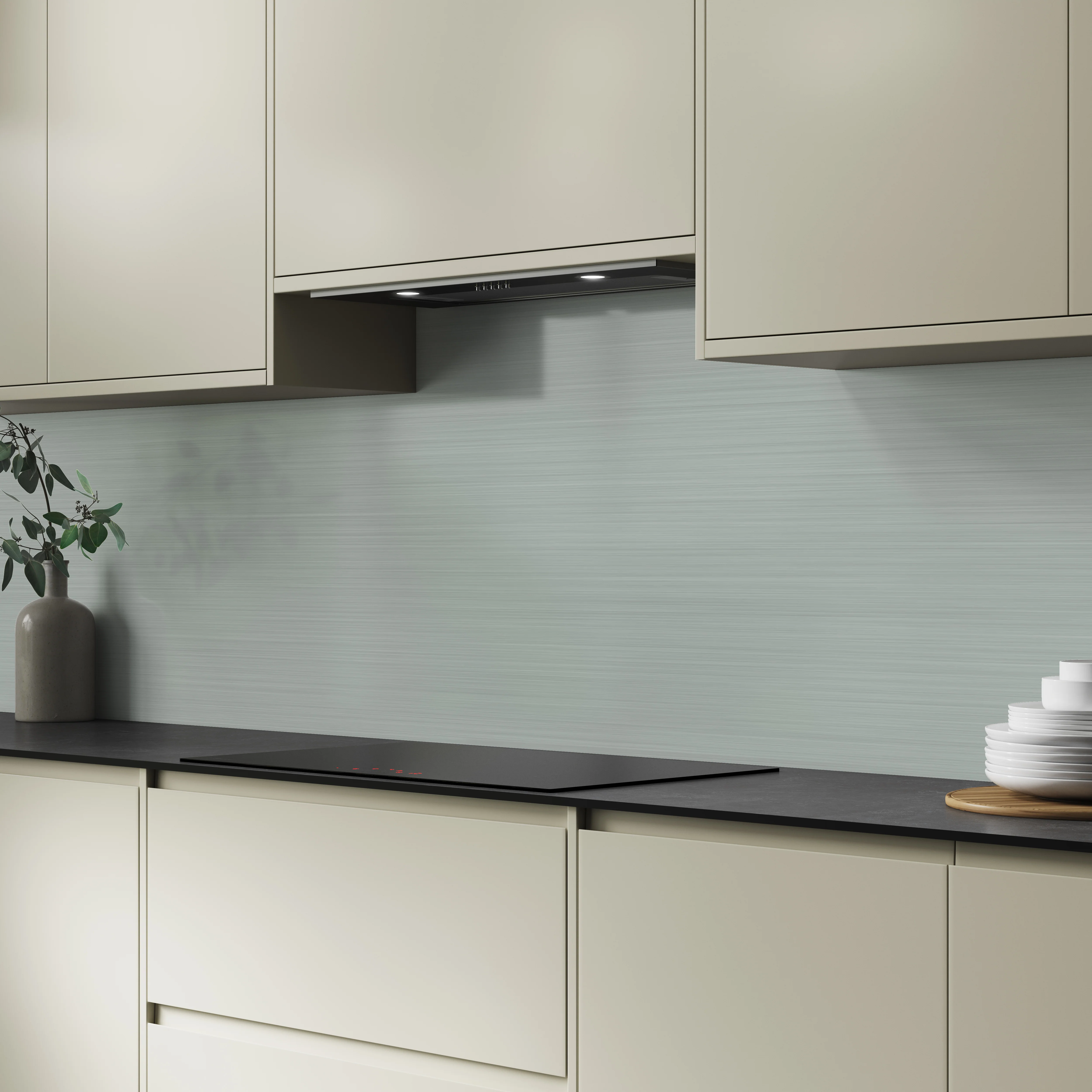 Bushboard Alloy Brushed Steel Aluminium Feature Kitchen Splashback - Image 5