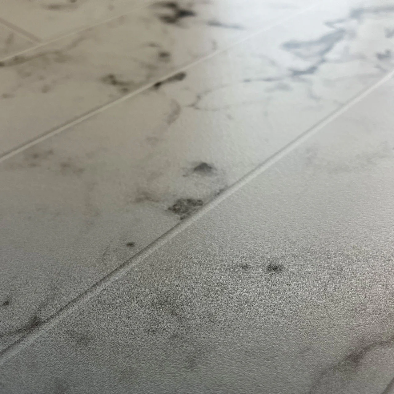 Bushboard Alloy Carrara Marble Herringbone Aluminium Feature Kitchen Splashback - Image 6