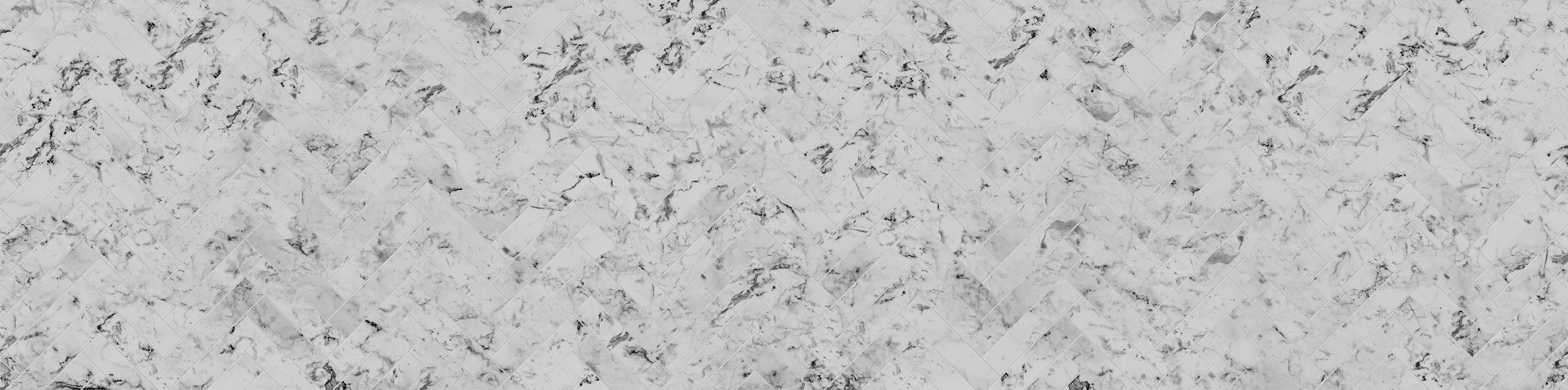 Bushboard Alloy Carrara Marble Herringbone Aluminium Feature Kitchen Splashback - Image 7