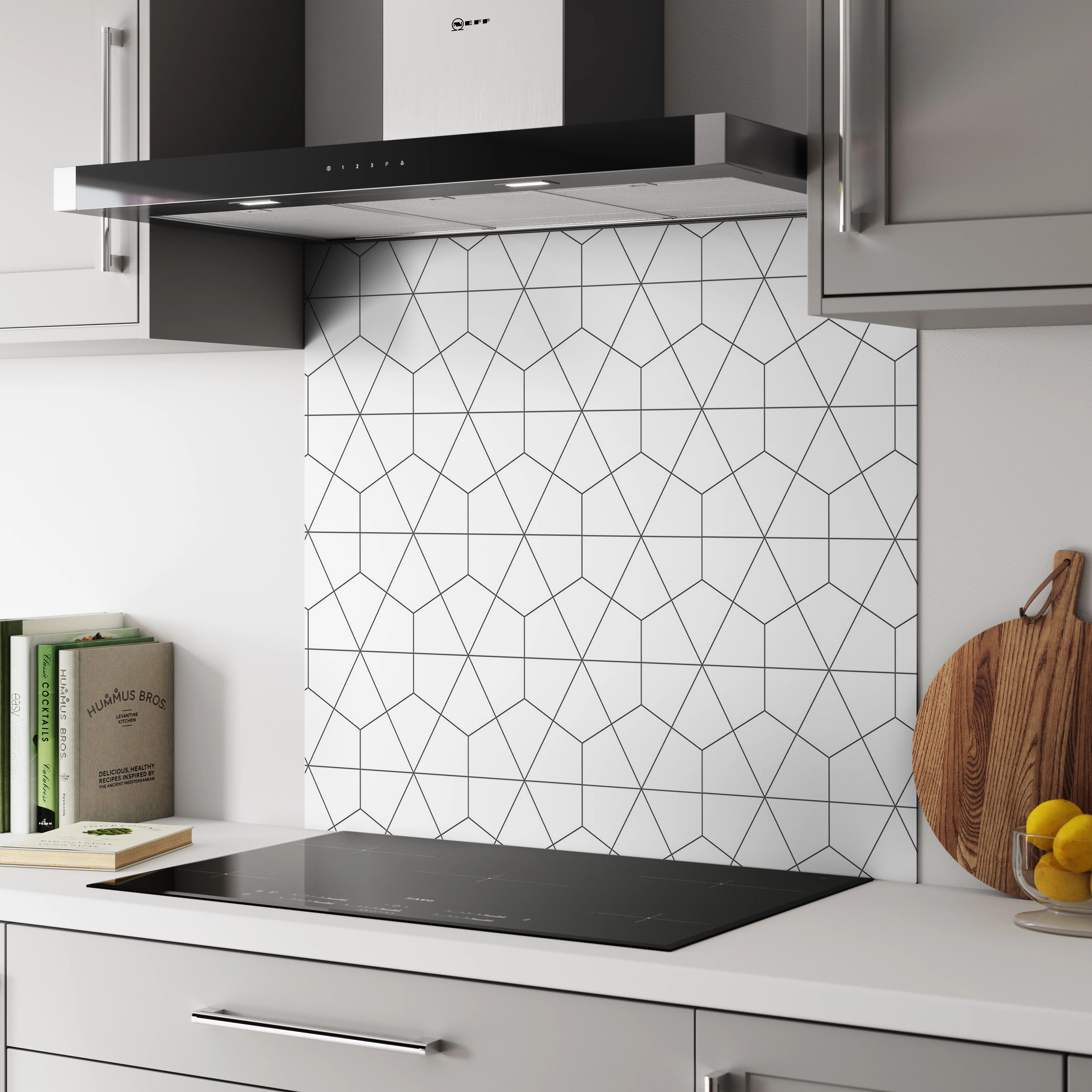 Bushboard Alloy Geometry Aluminium Feature Kitchen Splashback - Image 3