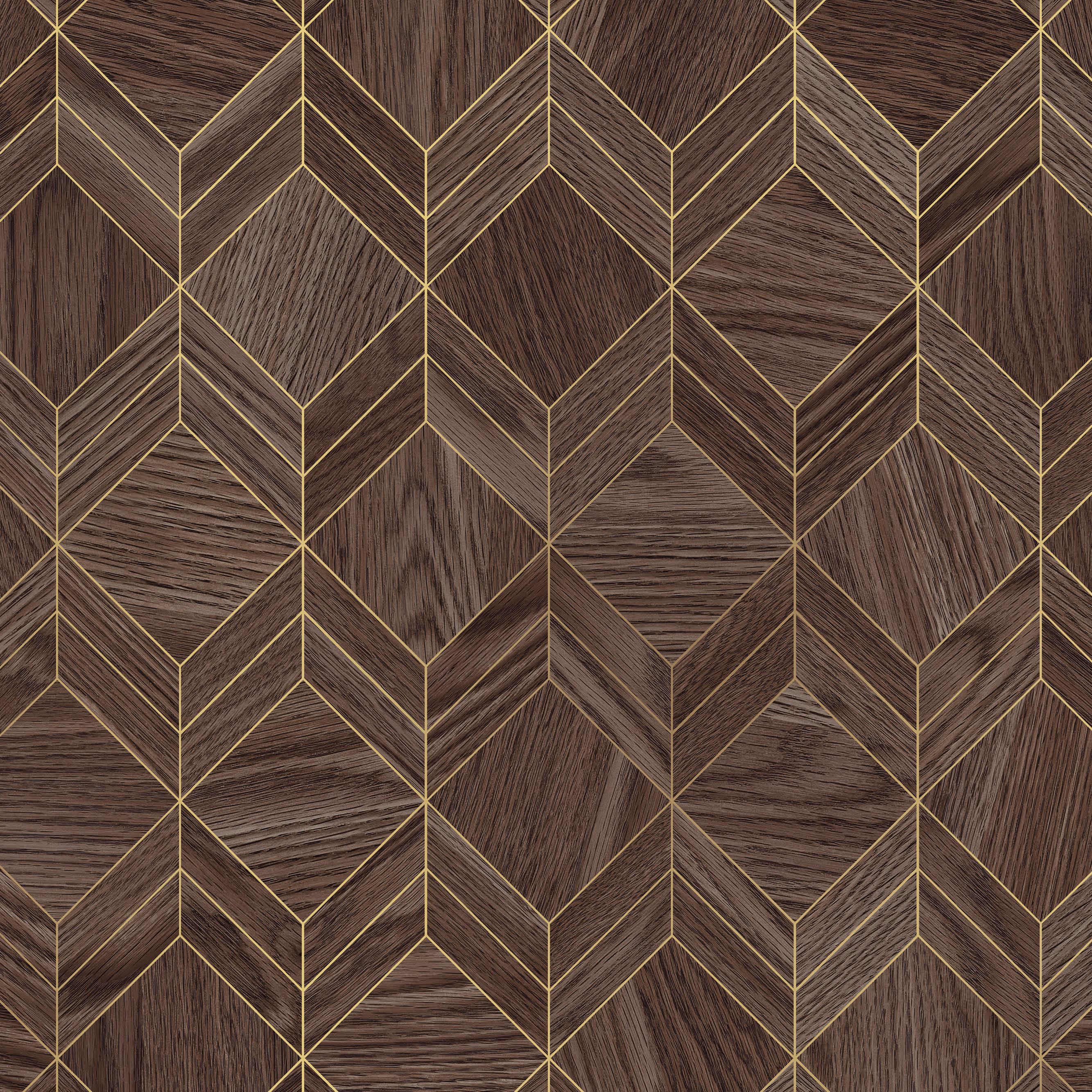Bushboard Alloy Heritage Walnut Aluminium Feature Kitchen Splashback