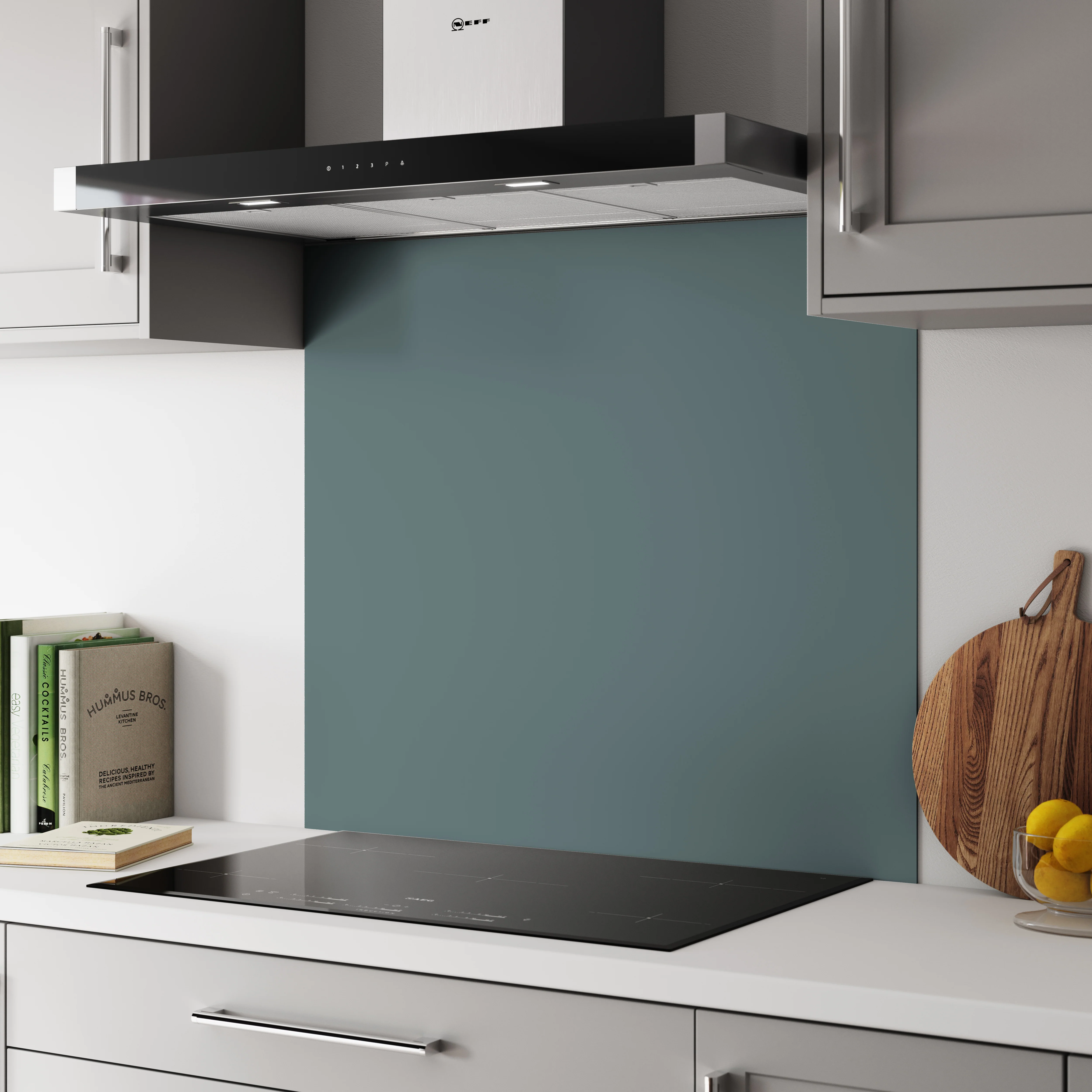 Bushboard Alloy Neptune Blue Aluminium Feature Kitchen Splashback - Image 3