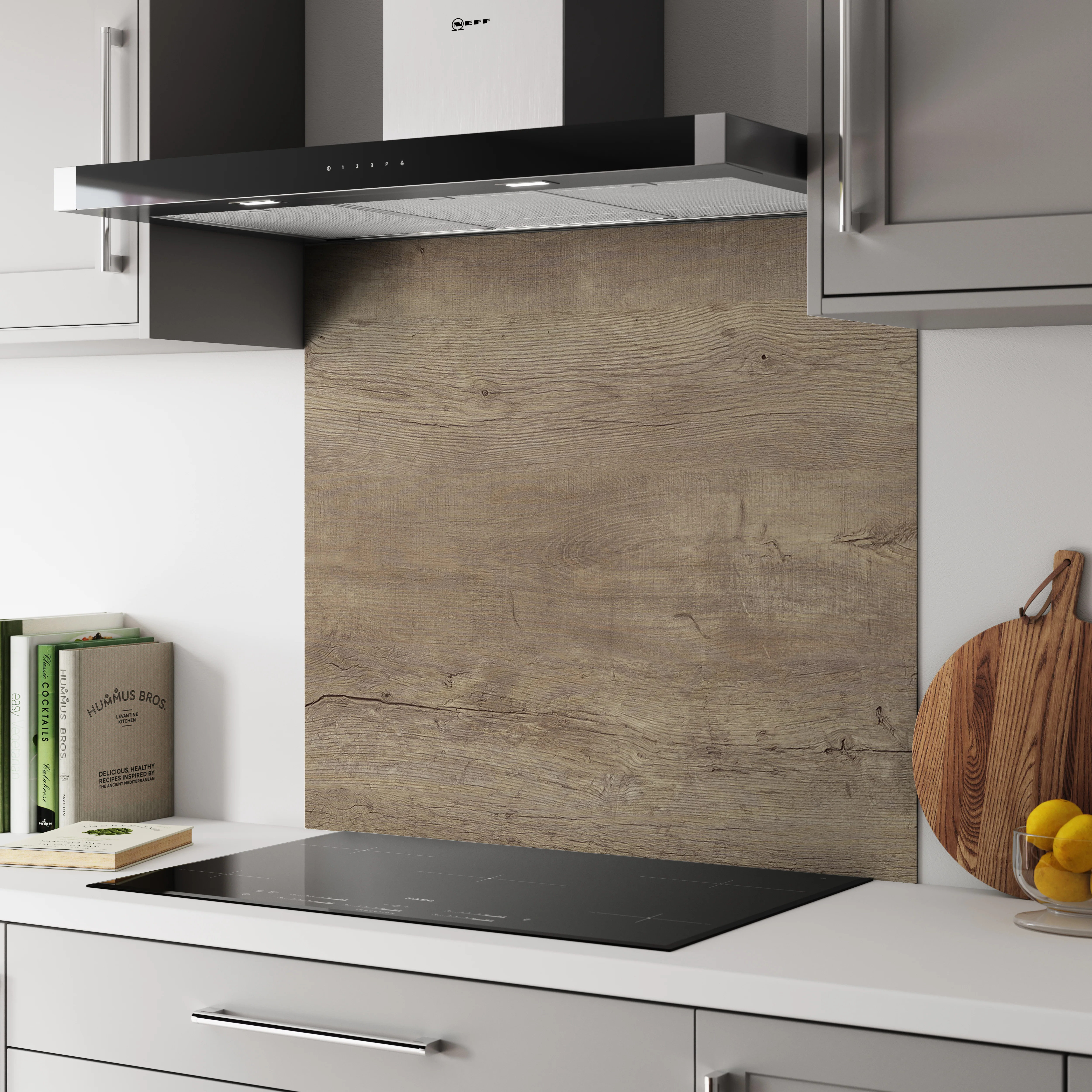 Bushboard Alloy Nordic Oak Aluminium Feature Kitchen Splashback - Image 3
