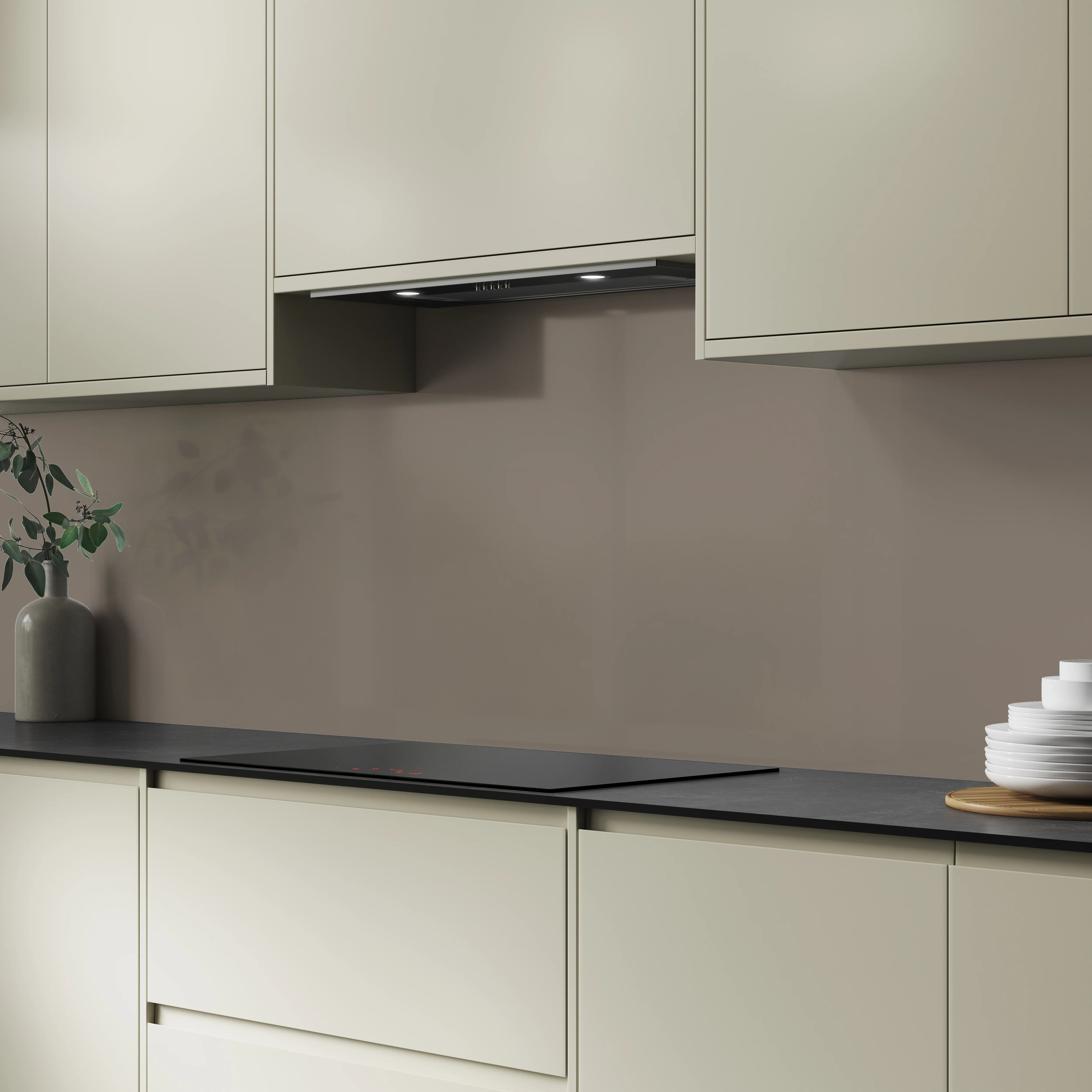 Bushboard Alloy Terra Grey Aluminium Feature Kitchen Splashback - Image 3