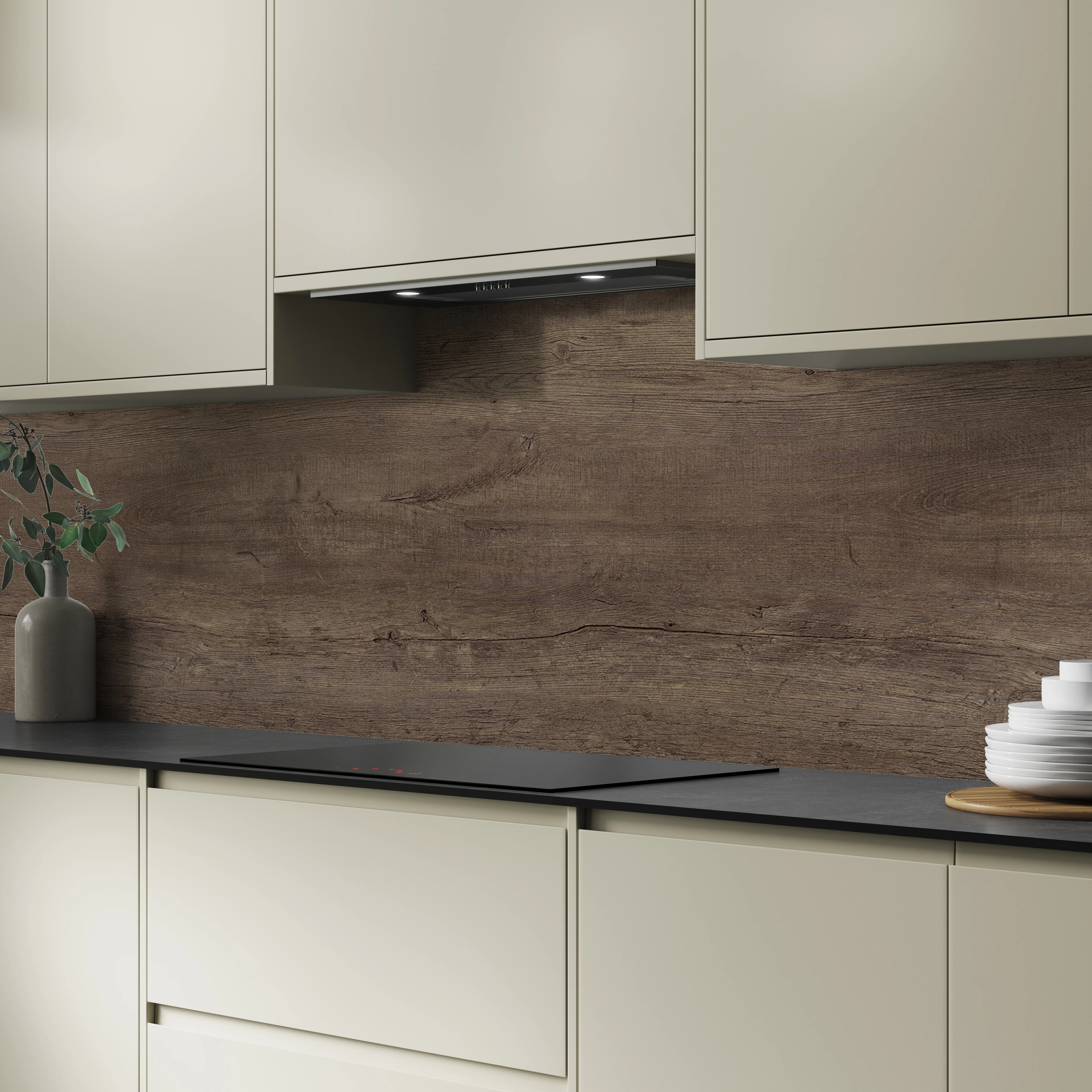 Bushboard Alloy Viking Oak Aluminium Feature Kitchen Splashback - Image 6