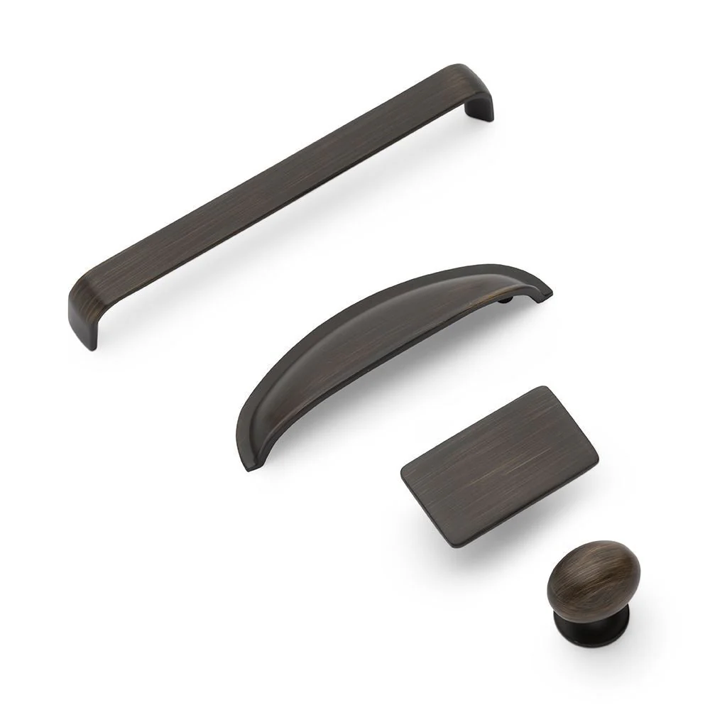 Camden Cup Kitchen/Bedroom Door Handle Antique Black - Image 2