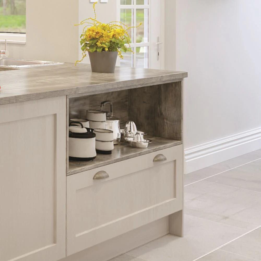 Camden Cup Kitchen/Bedroom Door Handle Brushed Nickel - Image 3