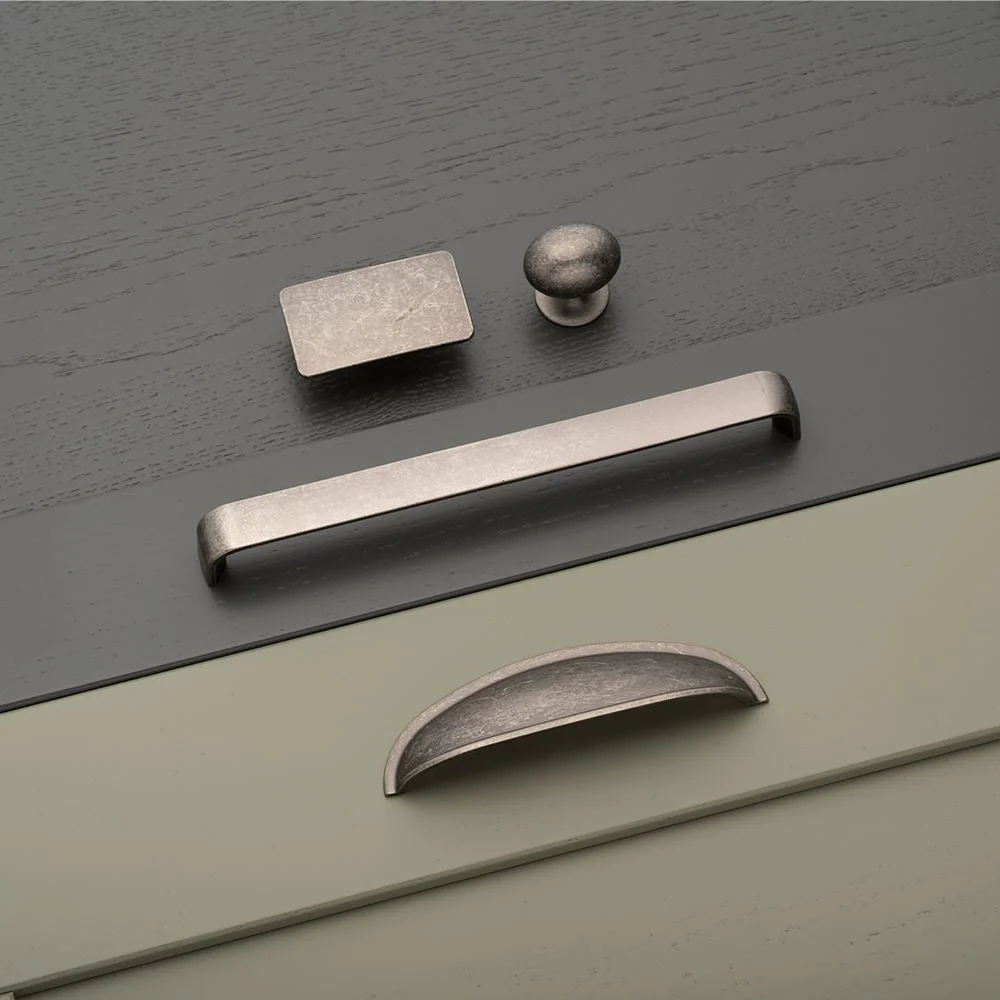 Camden Cup Kitchen/Bedroom Door Handle Pewter - Image 3