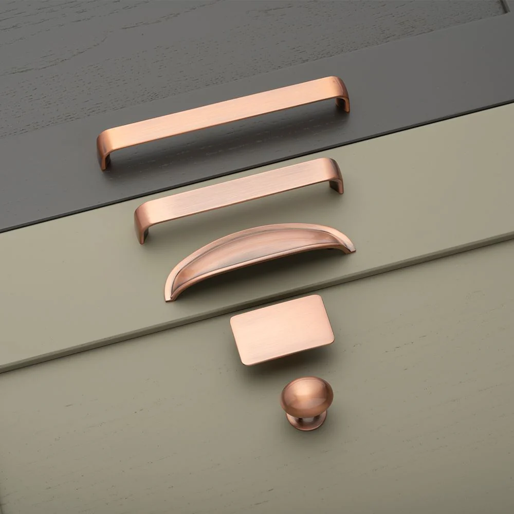 Camden D Kitchen/Bedroom Door Handle Antique Copper (Various Sizes) - Image 3