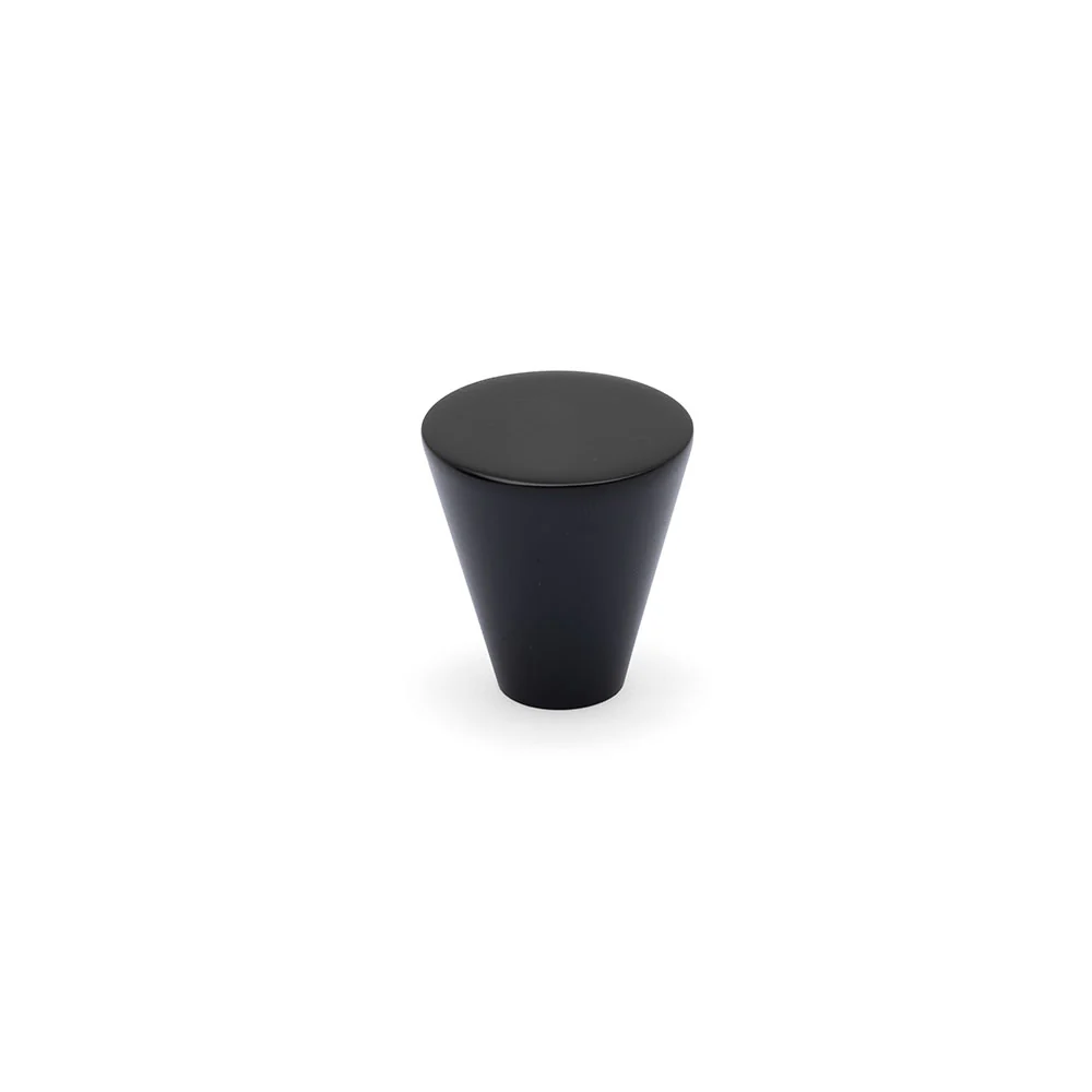 DECO Conical Knob Kitchen/Bedroom Door Handle Matt Black