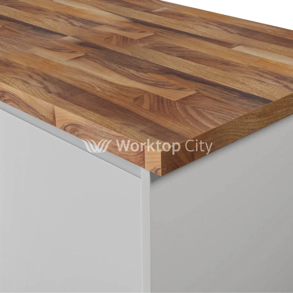 Deterra Solid Walnut Real Wood Kitchen Worktops 27mm (T)
