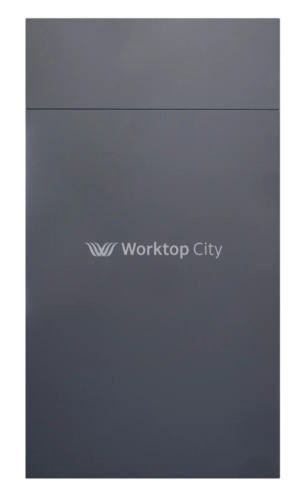 Fenton Painted (Laser Edged) Slab Carbon Grey- Replacement Kitchen Doors SAMPLE PRODUCTS - Image 2