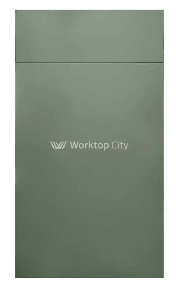 Fenton Painted (Laser Edged) Slab Reed Green- Replacement Kitchen Doors SAMPLE PRODUCTS - Image 2