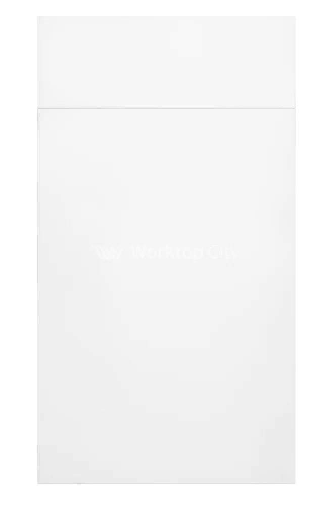 Fenton Painted (Laser Edged) Slab White- Replacement Kitchen Doors SAMPLE PRODUCTS - Image 3