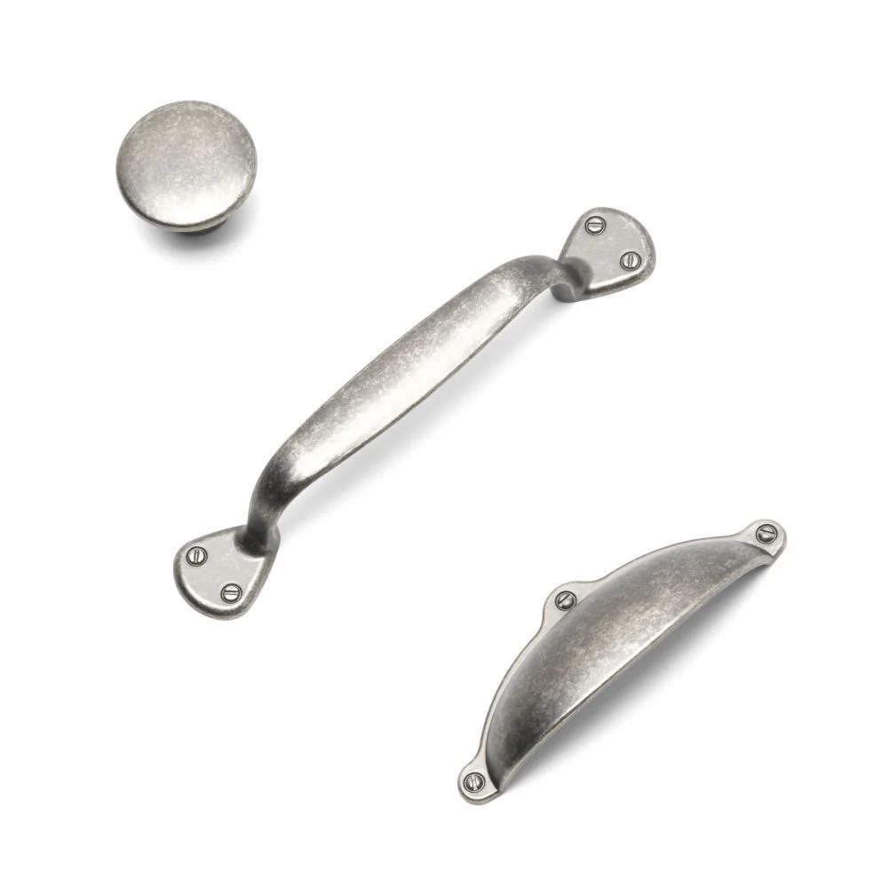 Finsbury Kitchen/Bedroom Door Cup Handle Pewter - Image 2