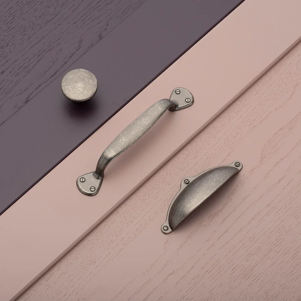 Finsbury Kitchen/Bedroom Door Cup Handle Pewter - Image 3