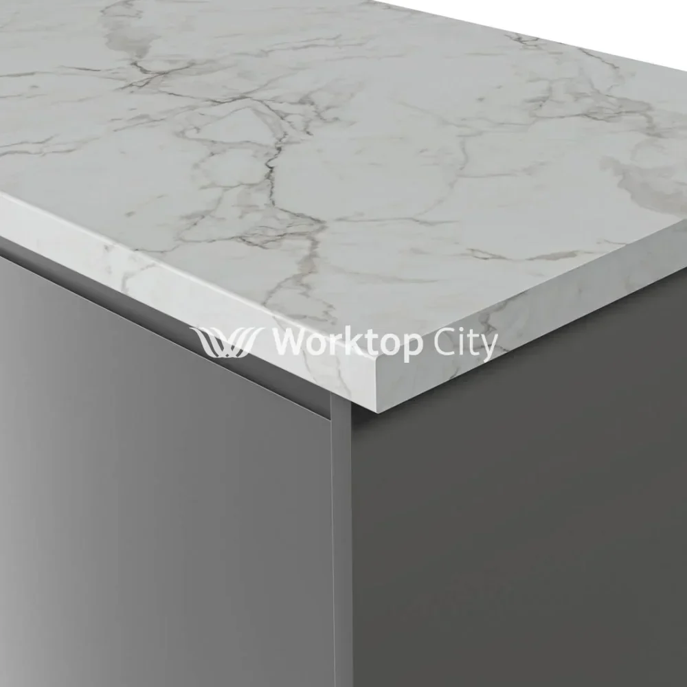 Formica Originals PP3460 Calacatta Marble Laminate Kitchen Worktop - Matte 58 Finish