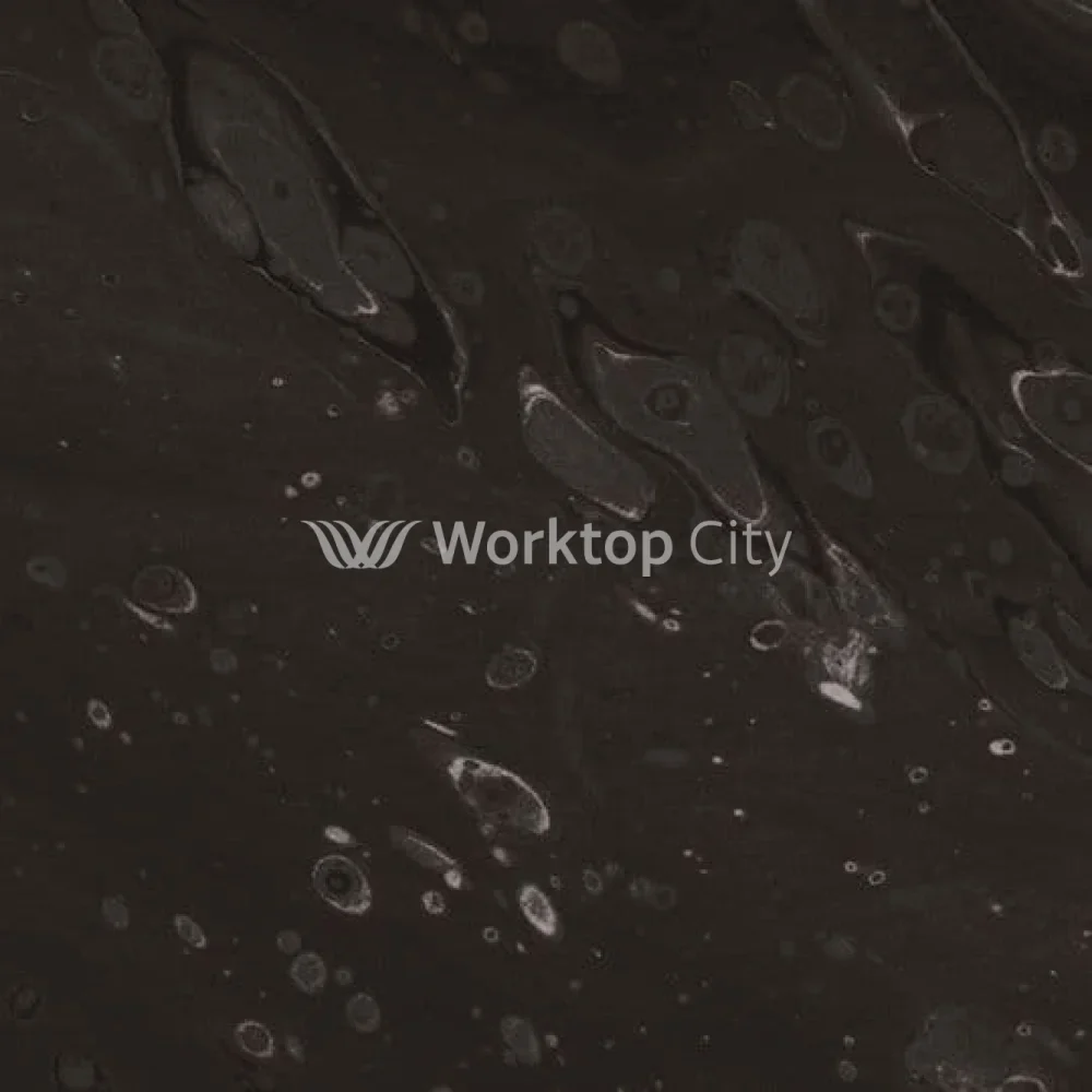 Formica Originals PP5015 Black Painted Marble Laminate Kitchen Worktops - Satin NDF Finish - Image 2