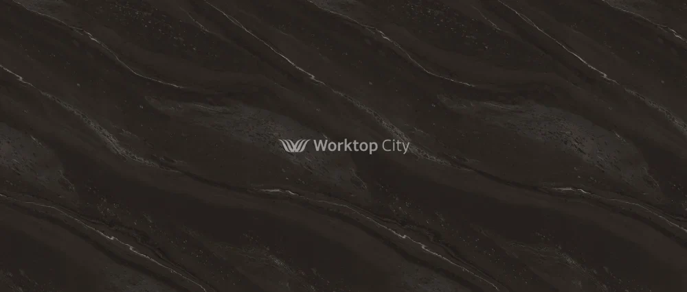 Formica Originals PP5015 Black Painted Marble Laminate Kitchen Worktops - Satin NDF Finish - Image 3