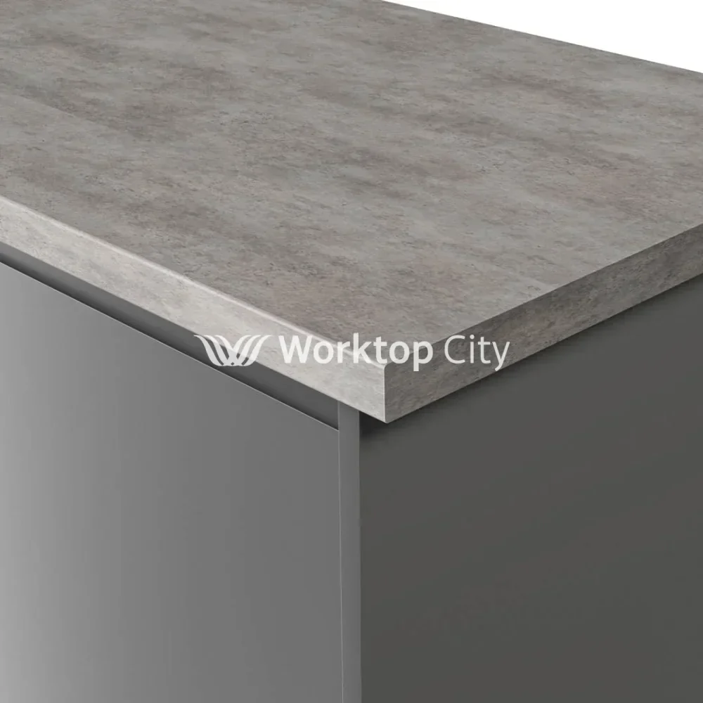 Formica Originals PP6275 Brushed Concrete Laminate Kitchen Worktop - Matte 58 Finish- Free Sample - Image 2