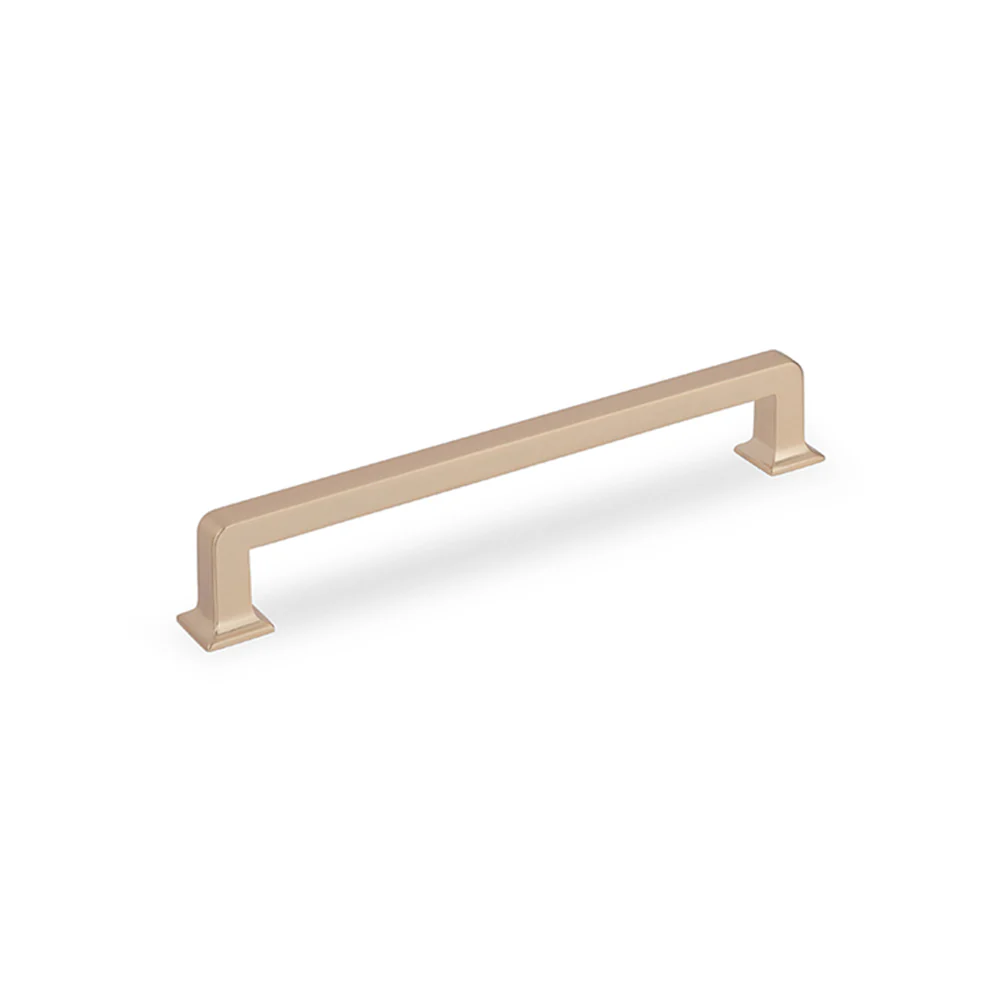 INES D Handle Kitchen/Bedroom Door Handle Champagne Gold (Various Sizes) - Image 2