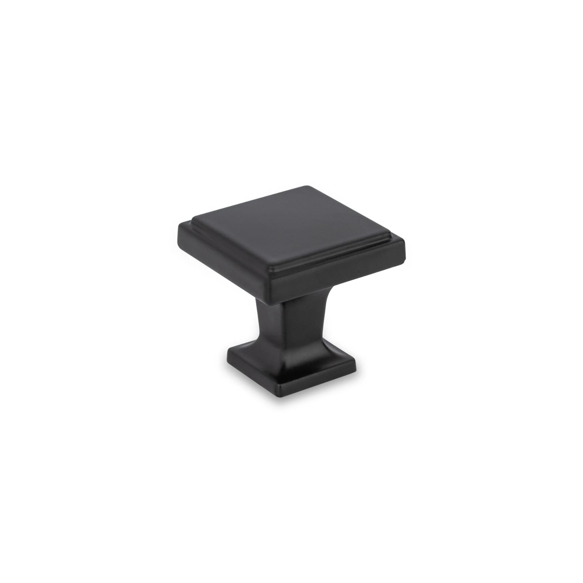 INES Square Knob Kitchen/Bedroom Door Handle Matt Black