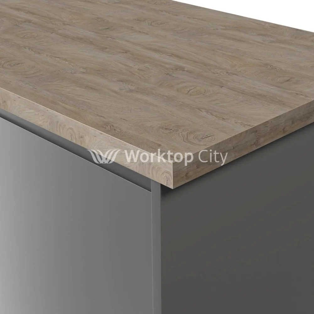 Krono-Finesse Laminate Kitchen Worktops K105 FP Raw Endgrain Oak - Square Edge
