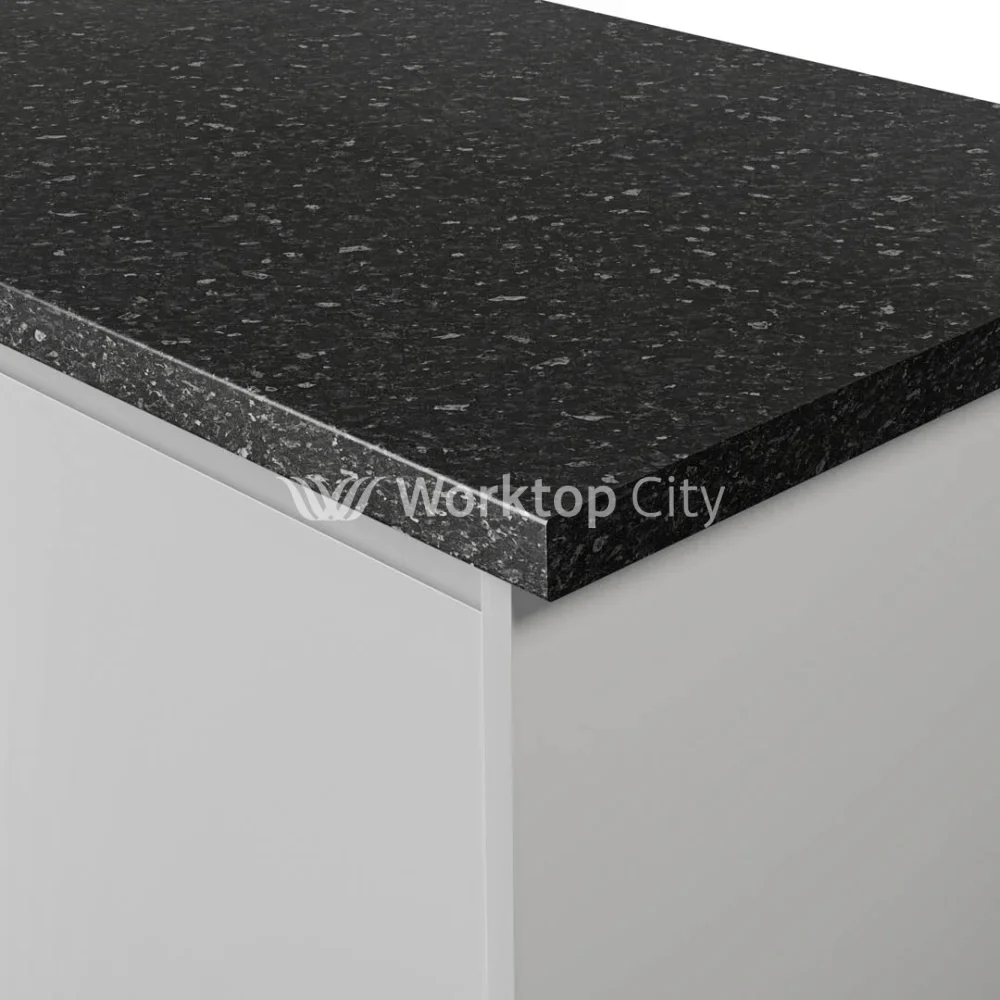 Krono-Finesse Laminate Kitchen Worktops K210 PE Black Flint - Postformed Edge