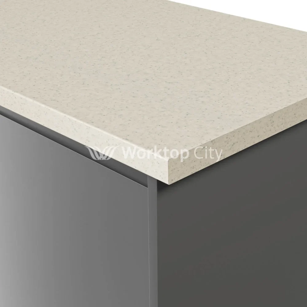 Krono-Finesse Laminate Kitchen Worktops K215 BS White Dunes - Postformed Edge