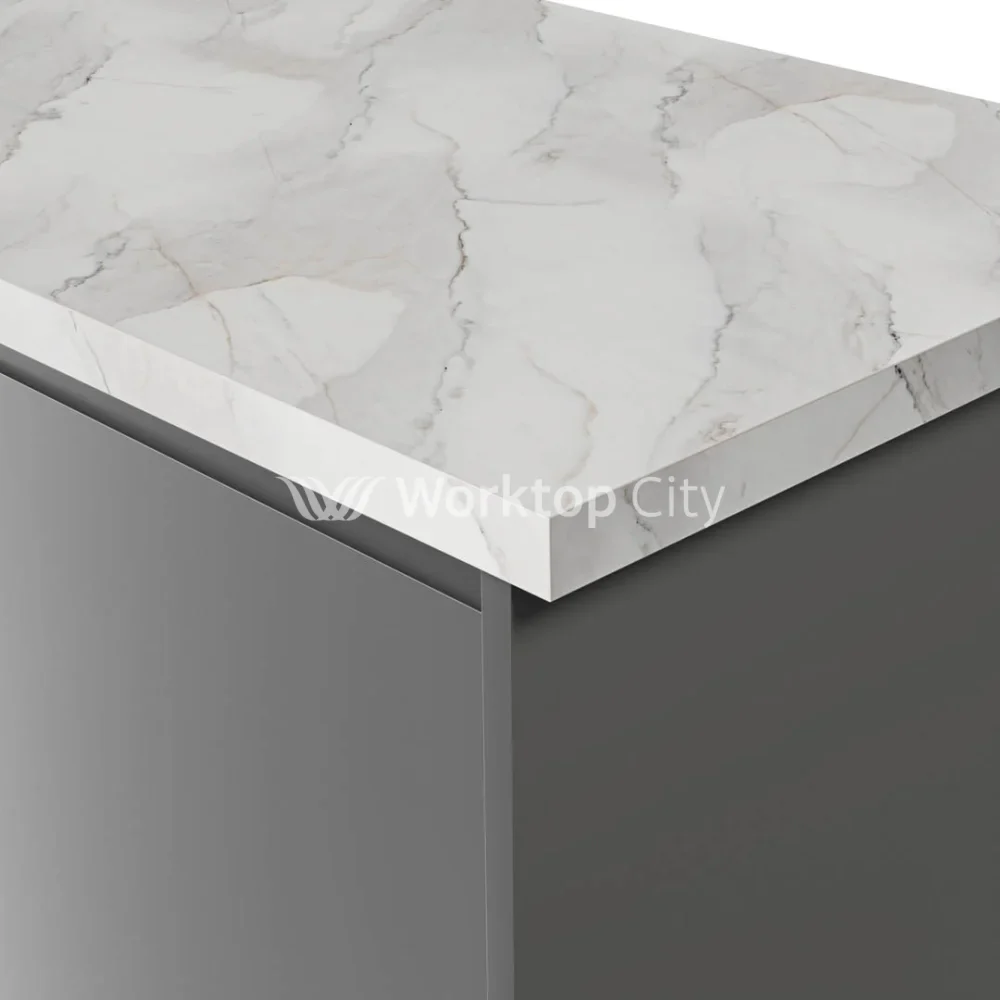 Krono-Finesse Laminate Kitchen Worktops K551 SU Calacatta Olympus - Square Edge