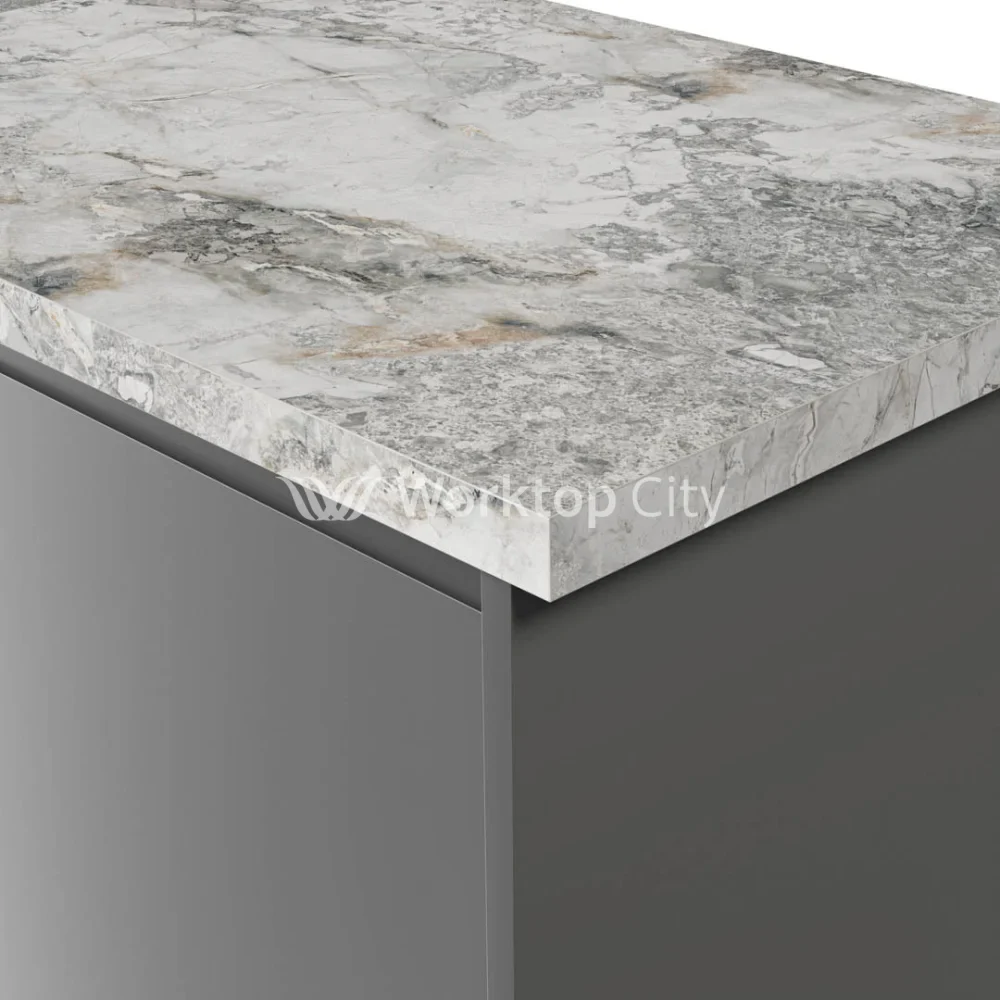Kronodesign K552 SU White Iceberg Marble - Square Edge