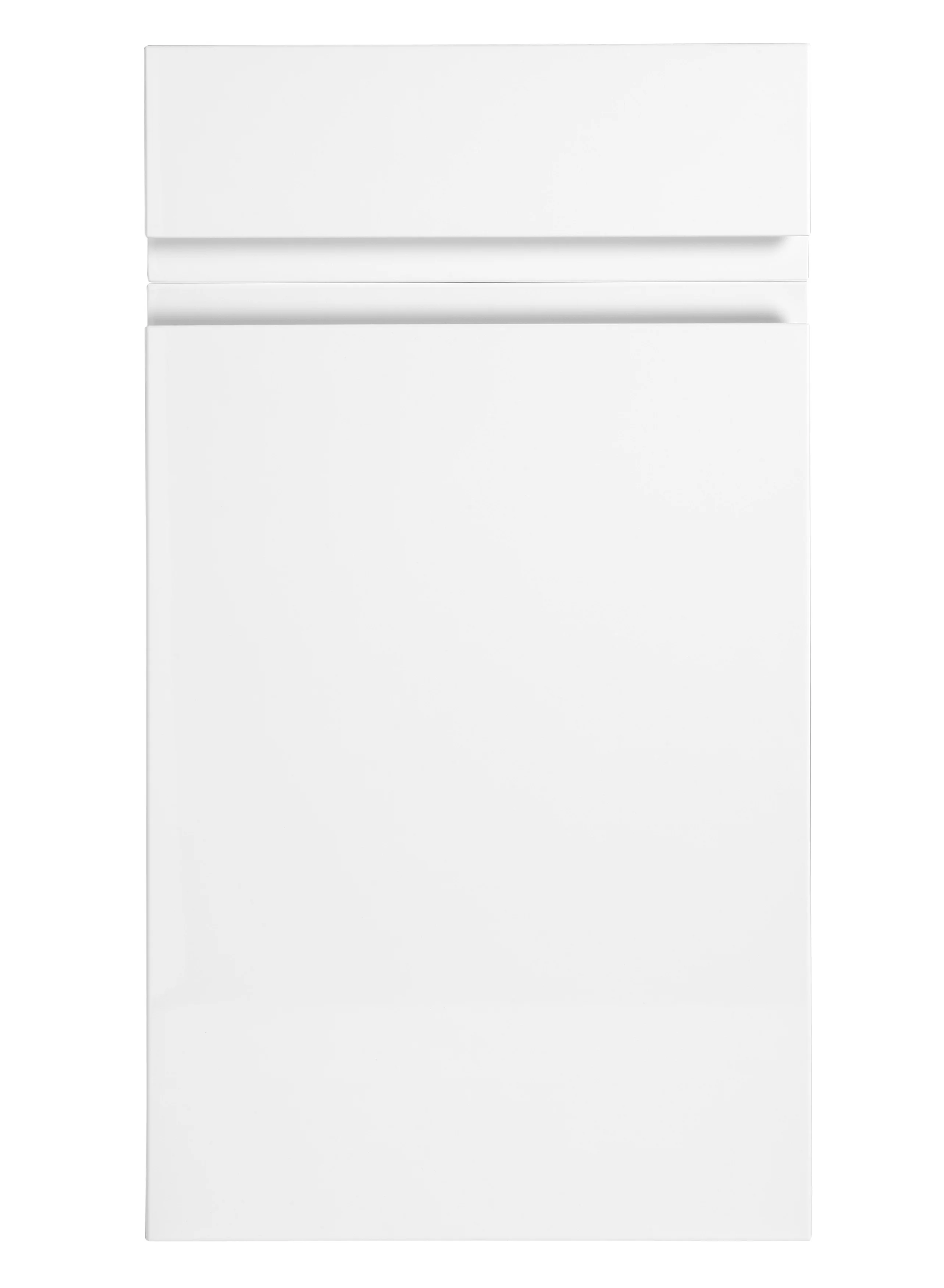 Larissa Handle Less White Gloss J Pull- Replacement Kitchen Door/Drawer Front (283mm High) - Image 3