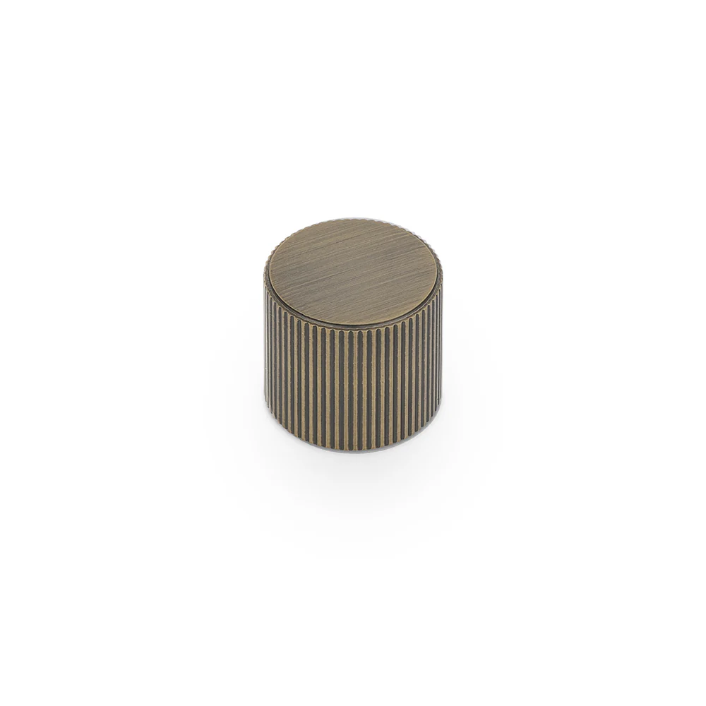Linea Round Knob Kitchen/Bedroom Door Handle Antique Brass
