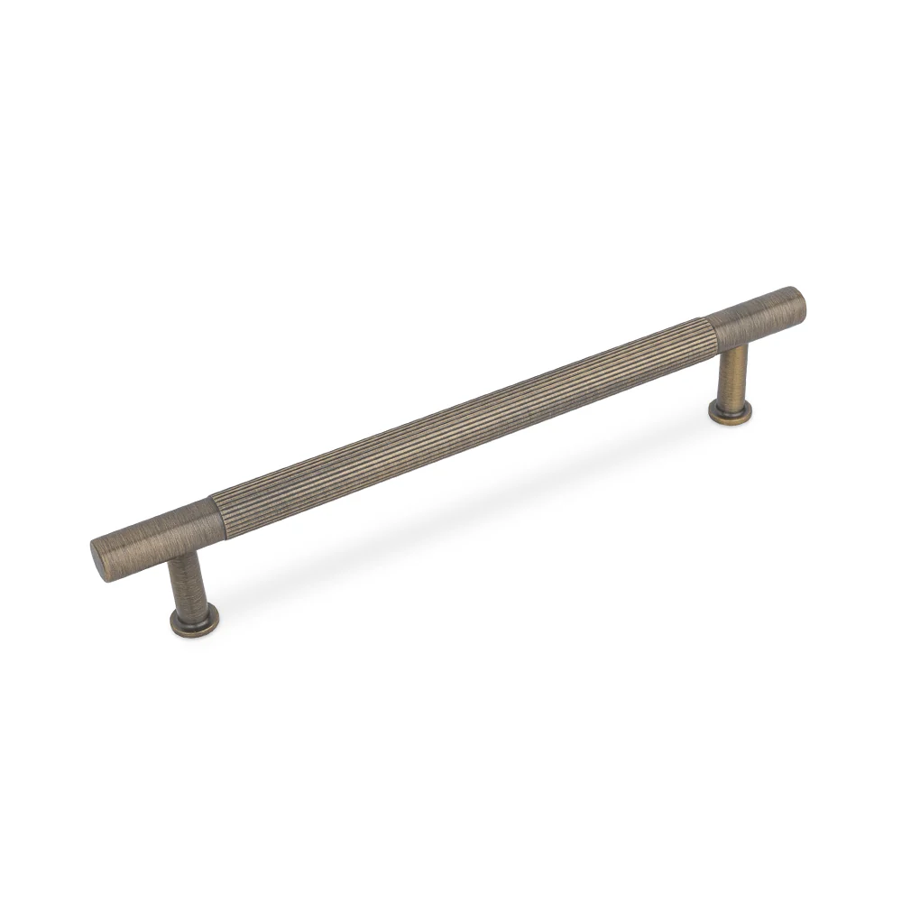 LINEA T Bar Handle Kitchen/Bedroom Door Handle Antique Brass (Various Sizes) - Image 2