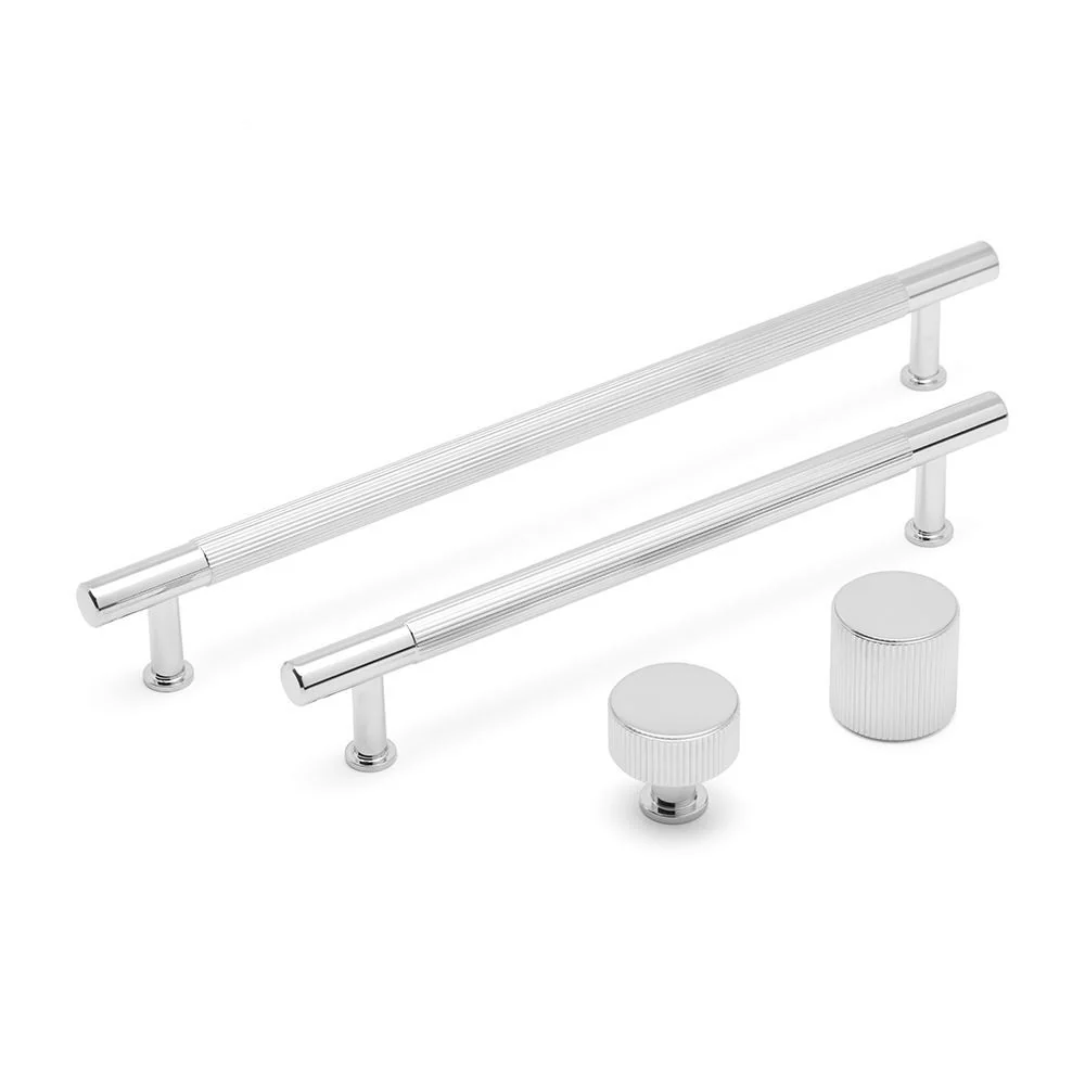 LINEA T Bar Handle Kitchen/Bedroom Door Handle Chrome (Various Sizes) - Image 3