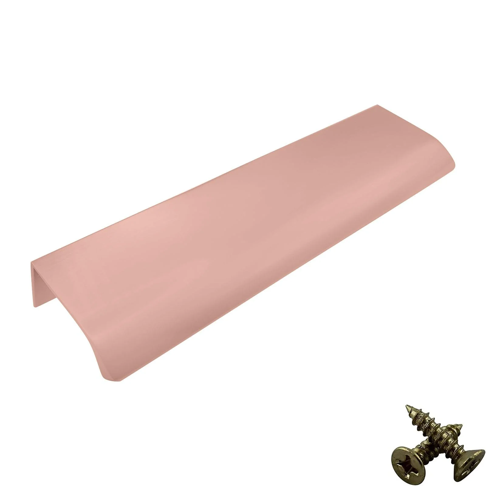 Rose Gold Aluminium Cabinet Handle – Modern Cupboard, Drawer & Door Pull (Pack of 10)