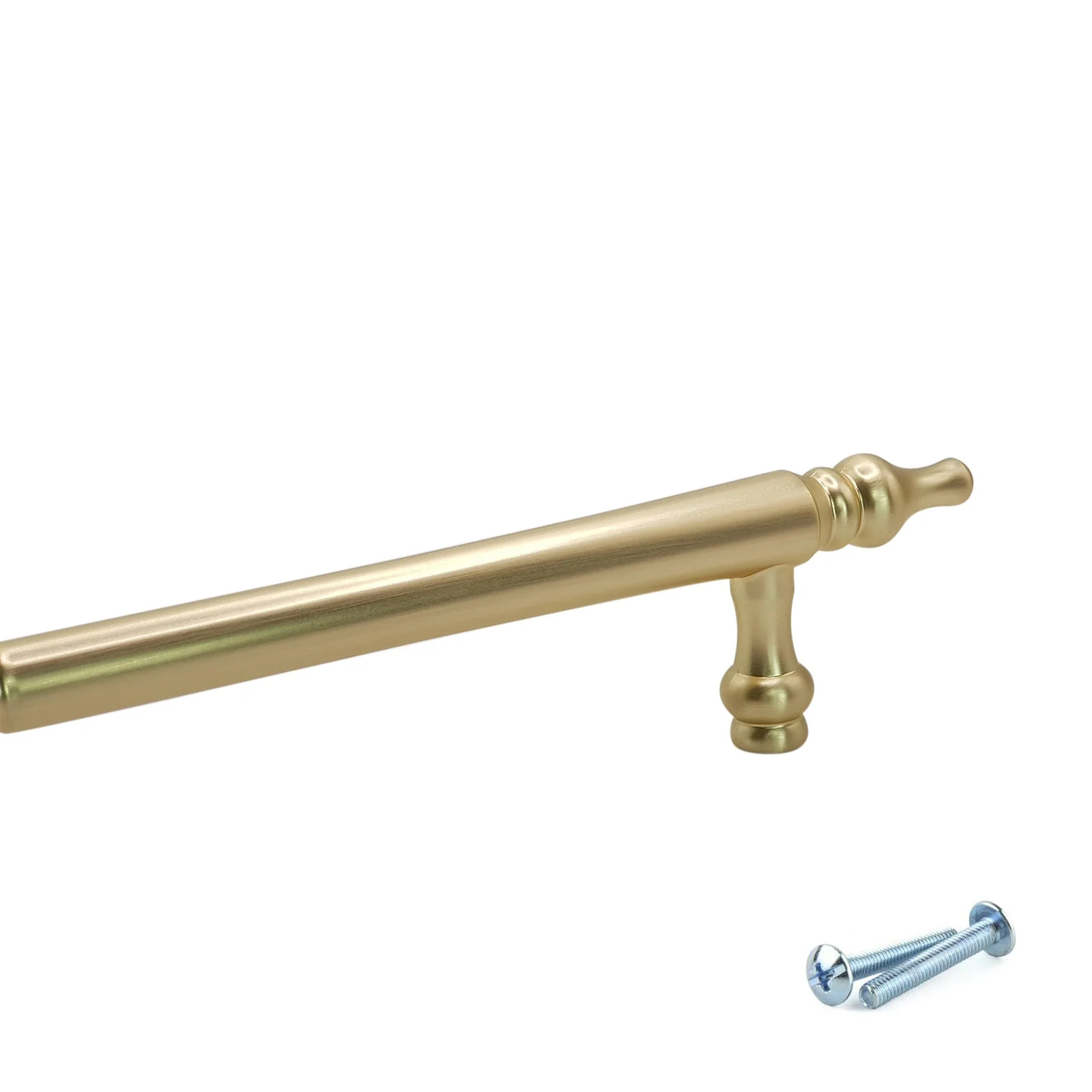 M4TEC Brushed Brass Decorative Bar Handle – VH6 Series (Traditional Cabinet & Drawer Handle) - Image 4