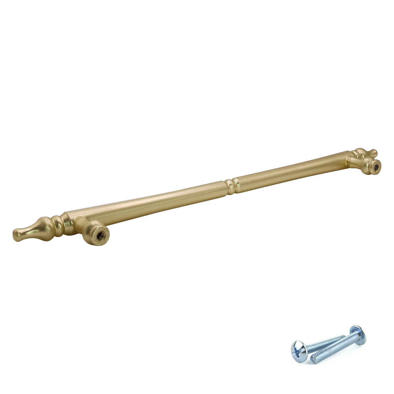 M4TEC Brushed Brass Decorative Bar Handle – VH6 Series (Traditional Cabinet & Drawer Handle) - Image 5