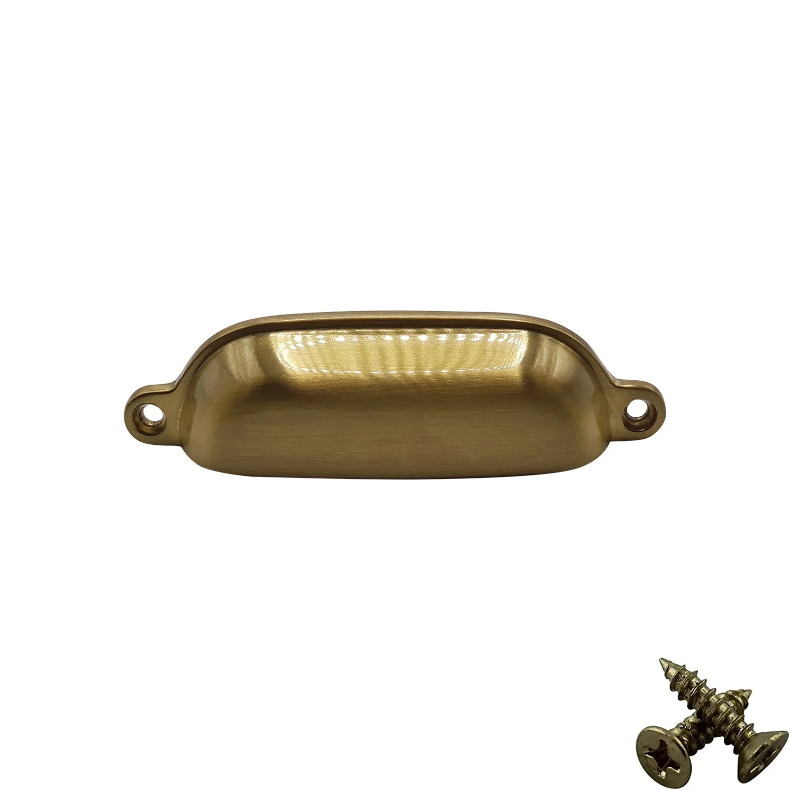 M4TEC 96mm Karat Gold Cup Handle - Luxury Zinc Cabinet Pull (VG4 Series) - Image 2