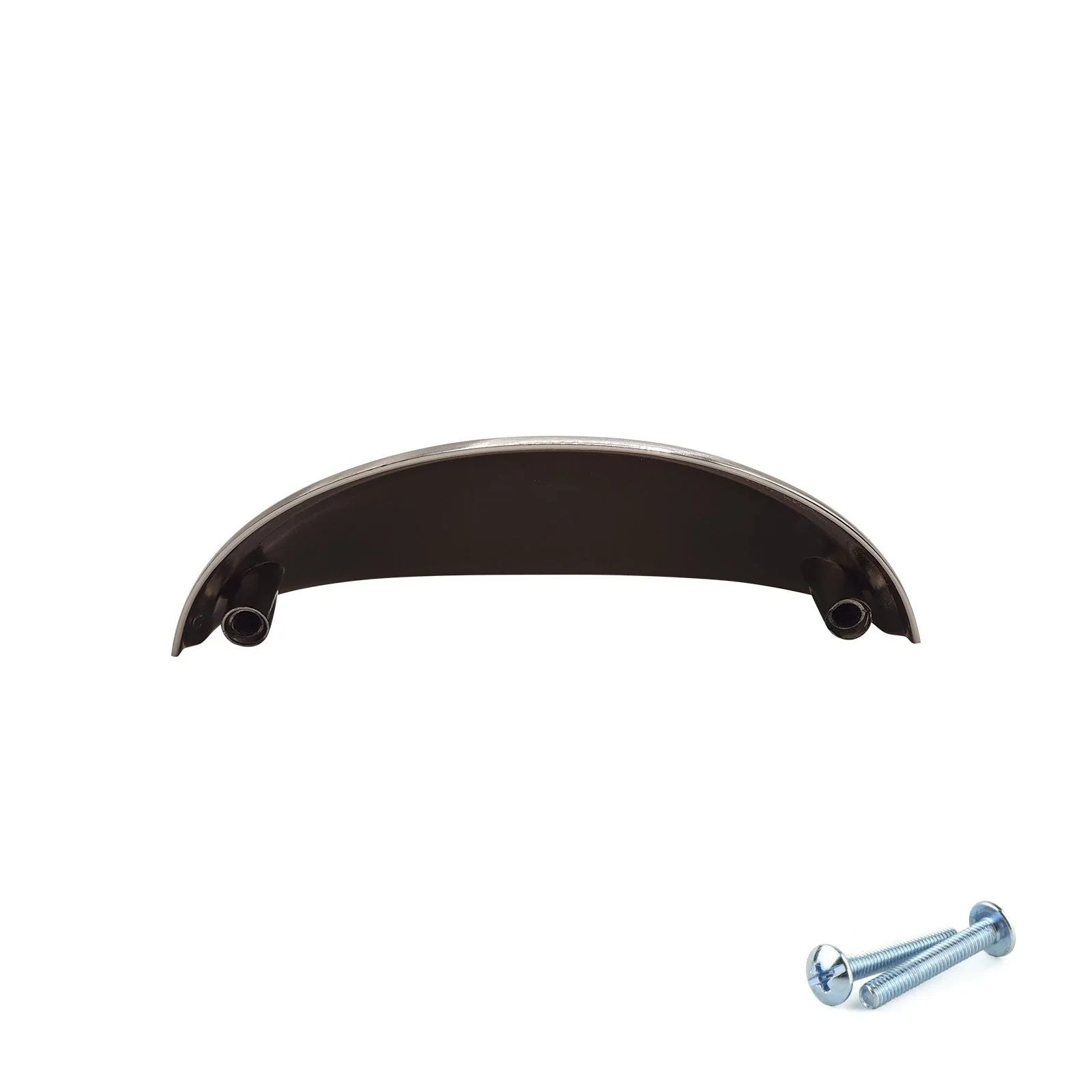 M4TEC 77mm Brushed Nickel Cup Handle - Modern Zinc Kitchen Cabinet & Drawer Pull (VG6 Series) - Image 5