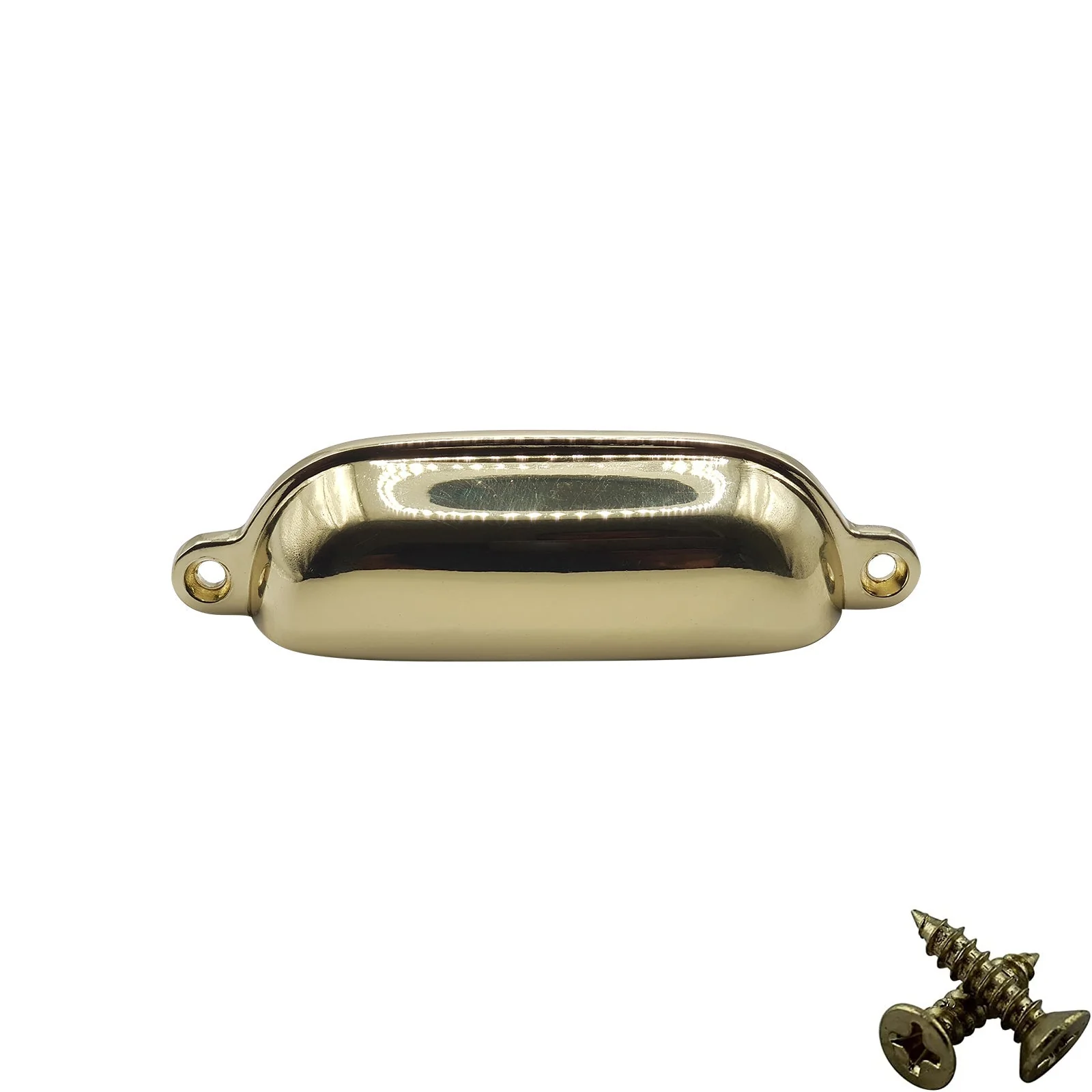 M4TEC 96mm Karat Gold Cup Handle - Luxury Zinc Cabinet Pull (VG4 Series) - Image 2