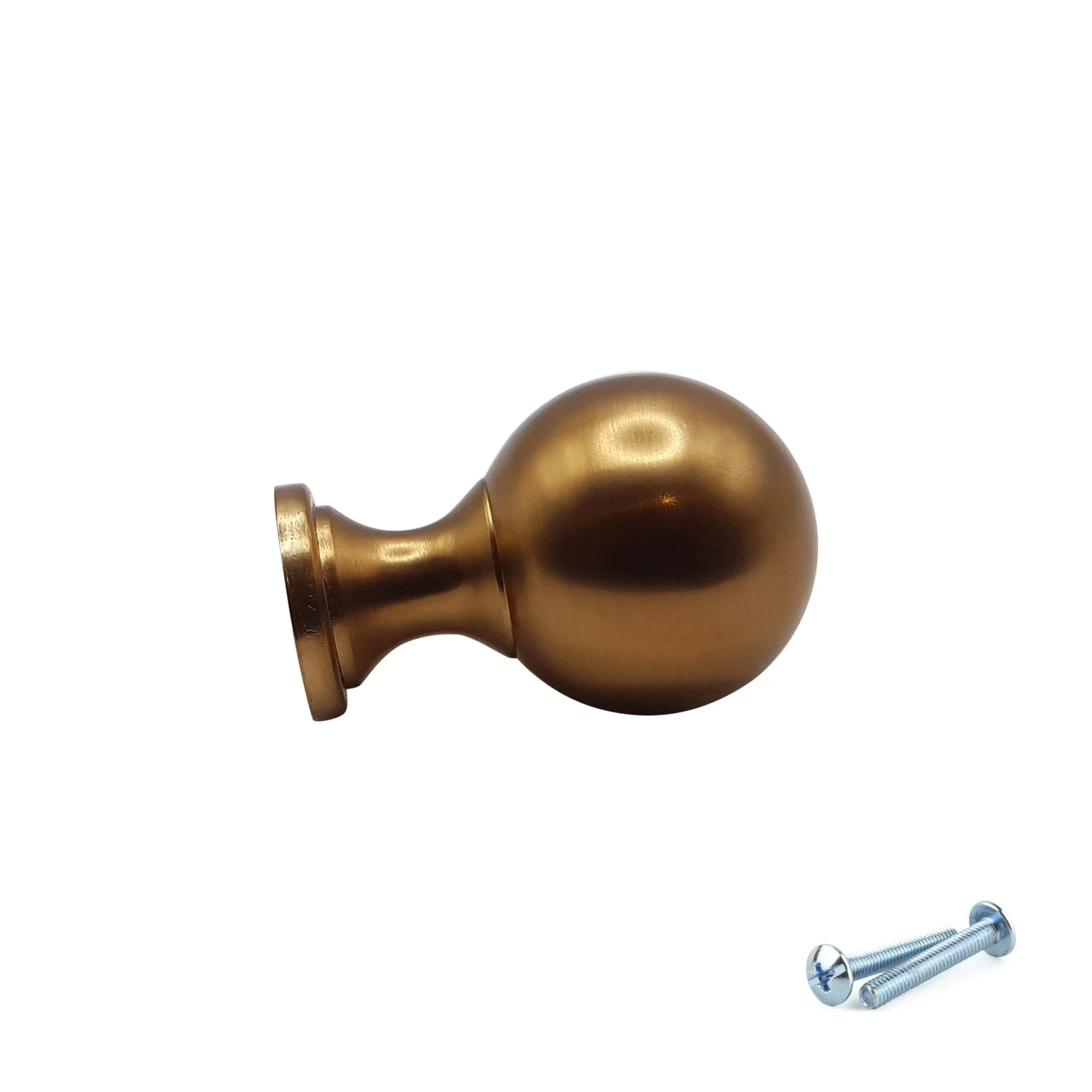 M4TEC Aged Brass Round Knob Handle – VG9 Series (25mm Cabinet, Drawer & Cupboard Knob) - Image 3