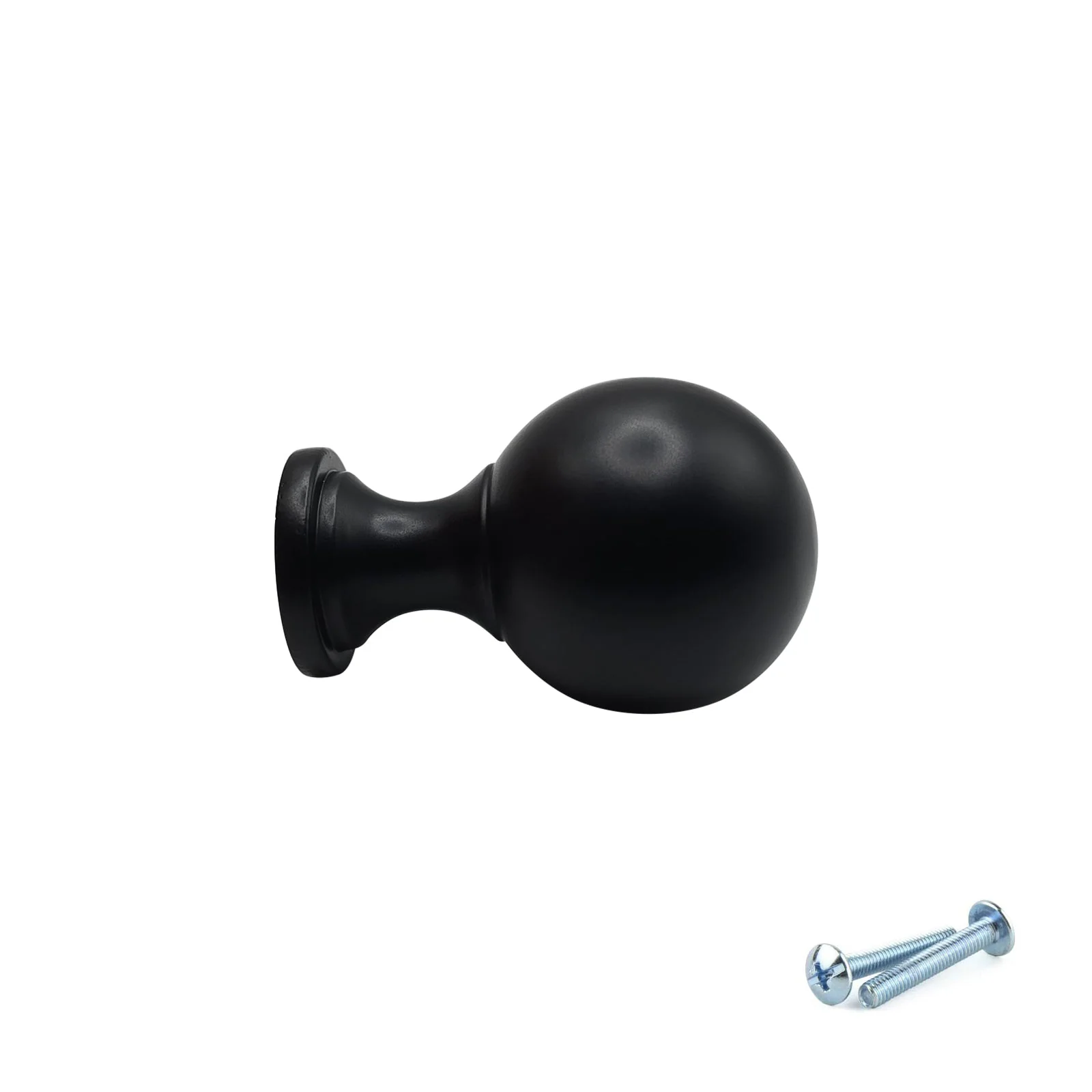 M4TEC Black Round Knob Handle – VG9 Series (25mm Cabinet, Drawer & Cupboard Knob) - Image 2