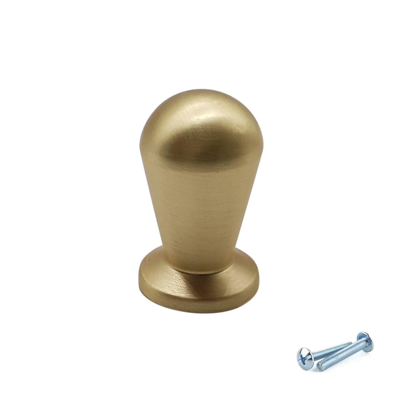 M4TEC Brushed Brass Cabinet Knob – 18mm Drawer, Door & Cupboard Handle VF3 Series - Image 2