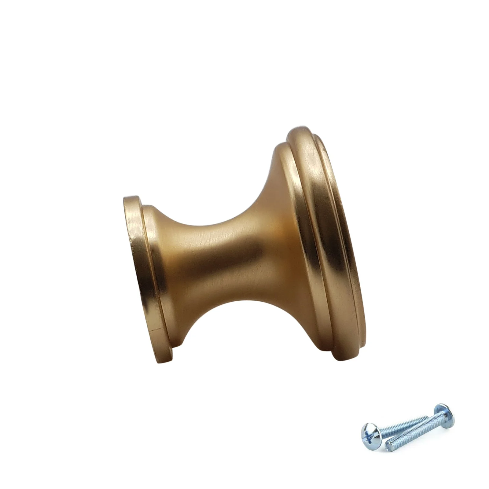 M4TEC Knob Handle Brushed Brass Doors, Drawers or Cupboards VG7 Series 25mm 10 pack - Image 4