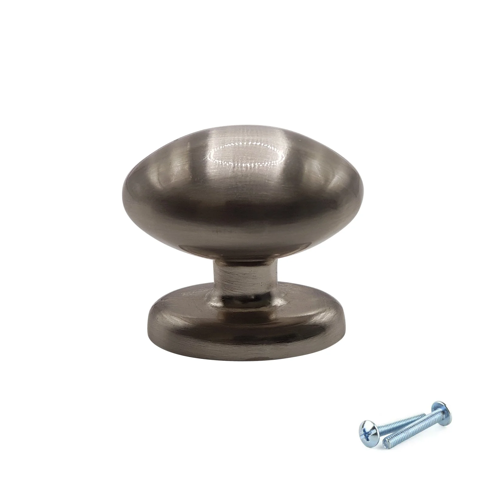 M4TEC Brushed Nickel Cabinet Knob – 34mm Furniture Drawer & Cupboard Door Handle (VF9 Series) - Image 2