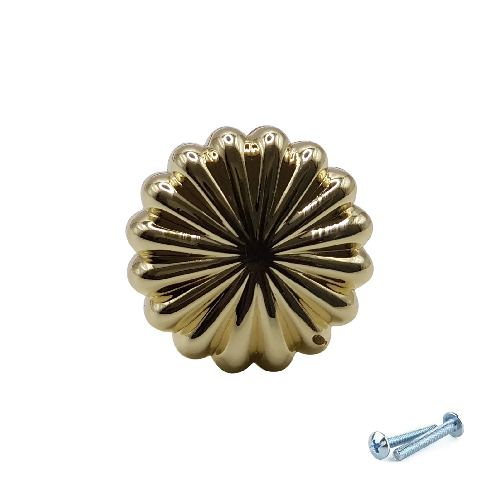 M4TEC Karat Gold Fluted Knob Handle – VH3 Series (30mm Cabinet, Drawer & Cupboard Knob) - Image 4
