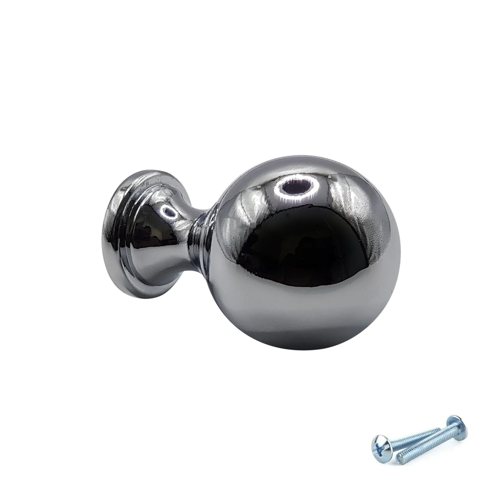 M4TEC Polished Chrome Round Knob Handle – VG9 Series (25mm Cabinet, Drawer & Cupboard Knob) - Image 2