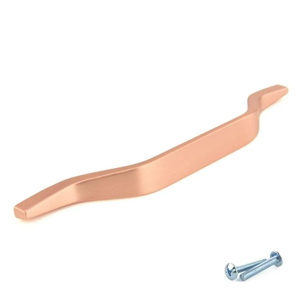 M4TEC Mossdale Z8 Matt Copper Cupboard Door Handle – 320mm Hole Centres - Image 2